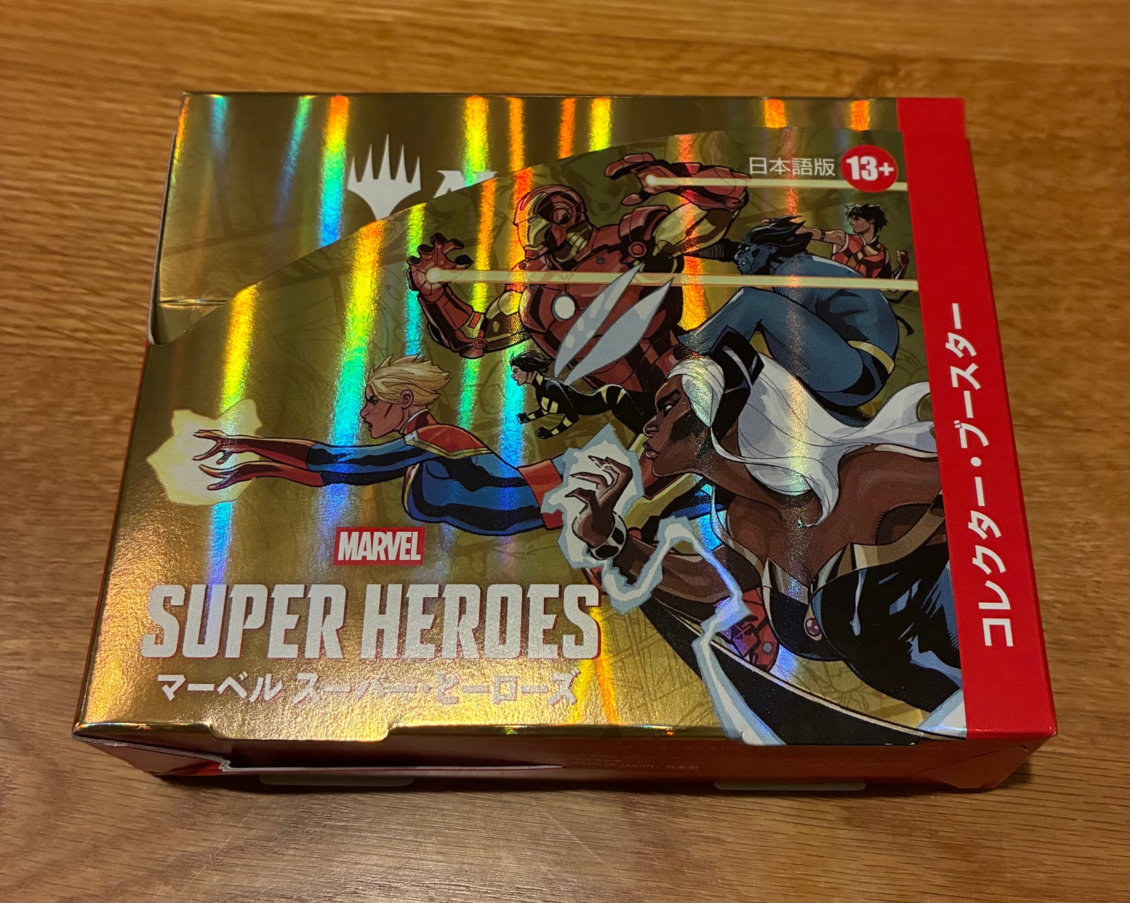 MTGマーベル スーパー・ヒーローズ コレクター・ブースターのパッケージ（個人撮影）